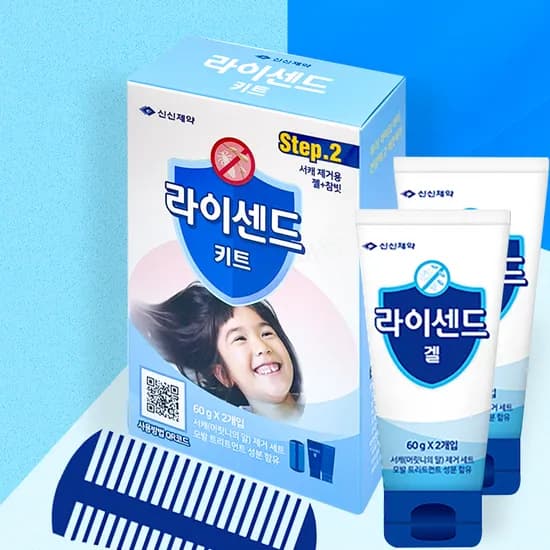 신신제약 라이센드 키트 60g 2개입 참빗 1개