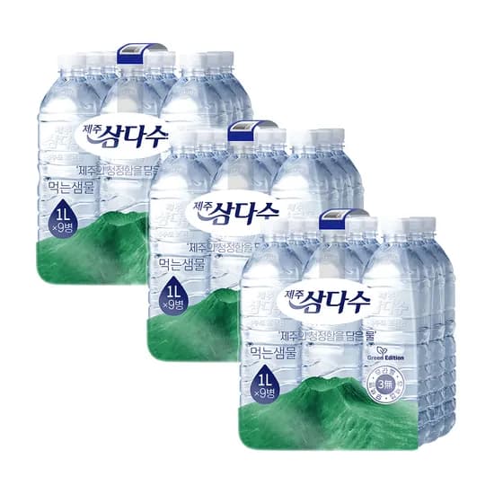 제주삼다수 그린 무라벨 1L 27개