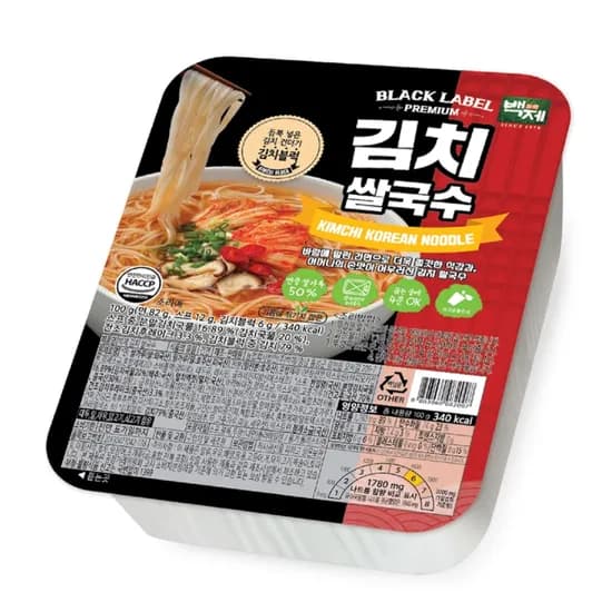 백제 김치 쌀국수 김치맛 100g 10개