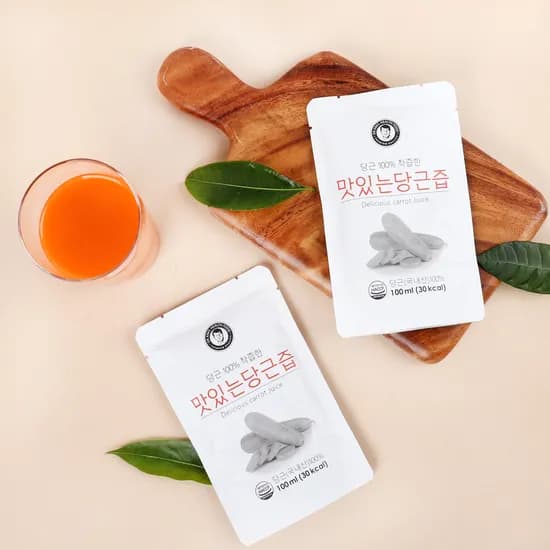 김재식헬스푸드 맛있는 당근즙 100ml 30팩 2박스