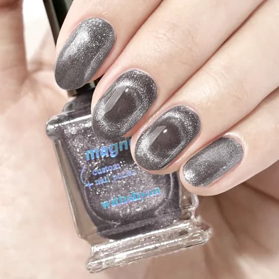 위드샨 커스텀 마그네틱 네일 폴리쉬, 쉐도우캣, 9ml, 1개