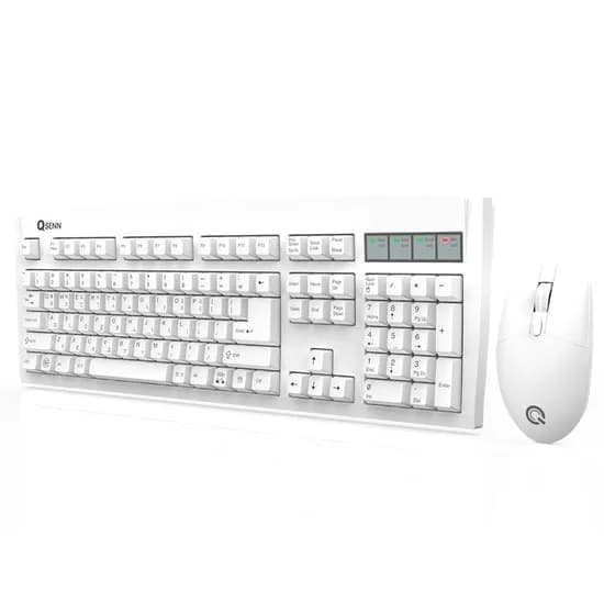 QSENN 무선 키보드 마우스 세트 MK350 일반형 화이트 1세트