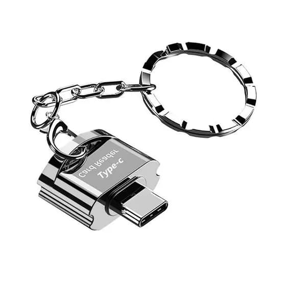이거티 USB 3.0 C타입 카드 리더, 실버, 1개