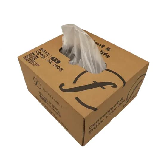 뽑아 쓰는 분리수거 재활용 쓰레기 봉투, 200매, 20L, 1개
