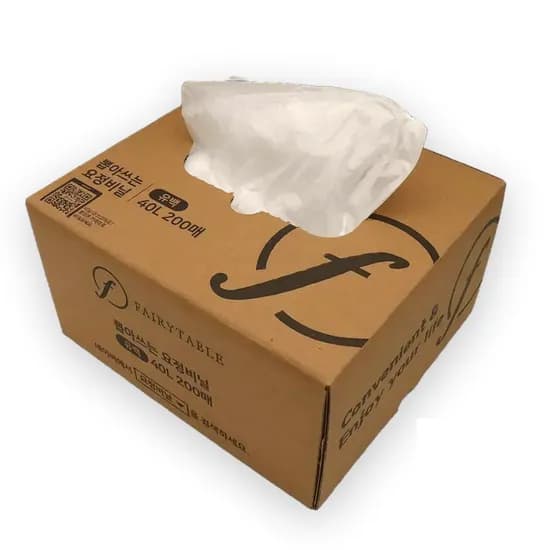 뽑아 쓰는 분리수거 재활용 쓰레기 봉투 200매 40L 1개