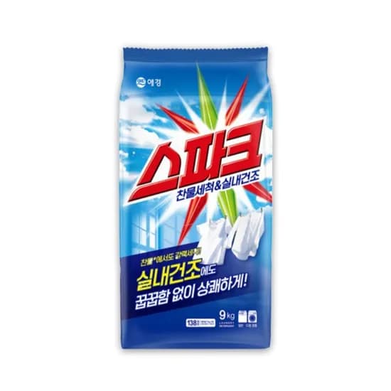 스파크 찬물세척 실내건조 리필 9kg 1개