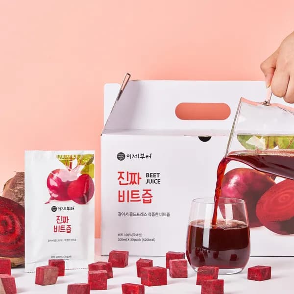 이지버튼 진짜 비트즙 NFC착즙 100ml 30개 28,900원
