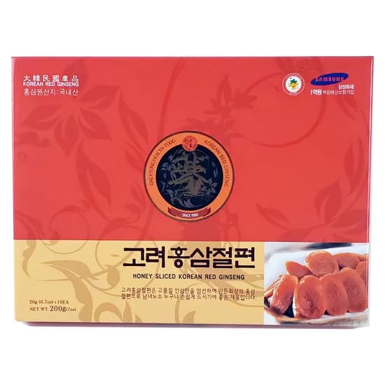 하늘선물 고려홍삼절편 20g 10팩 1개