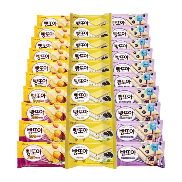 빙그레 빵또아 혼합 180ml 30개