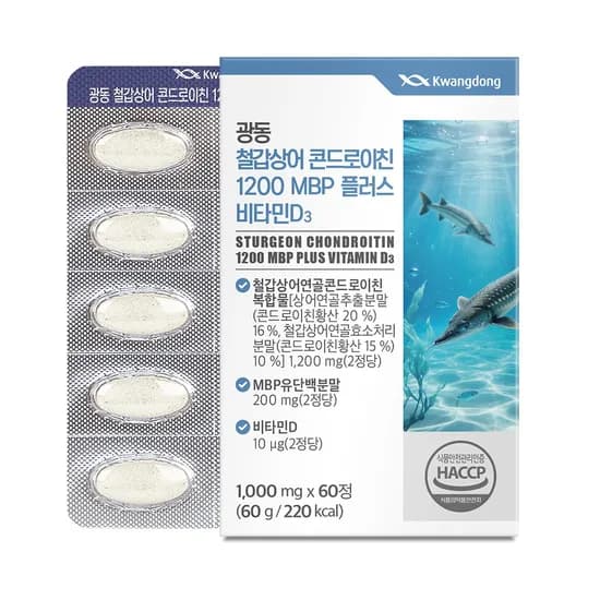 광동 철갑상어 콘드로이친 1200 MBP D3 60정 1개