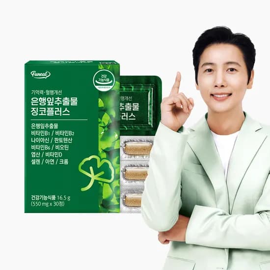 징코 플러스 은행잎추출물 30정 1박스