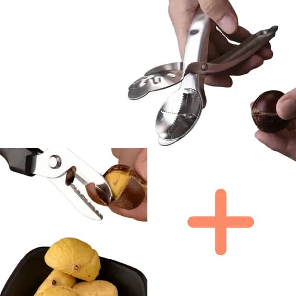 이지그립 밤가위 + 밤칼집호두집게 4개