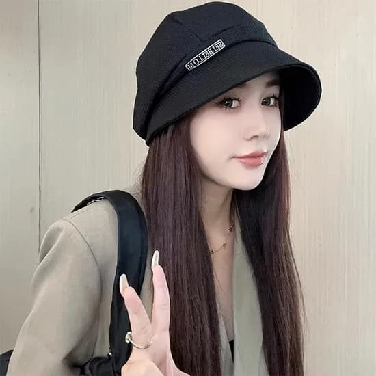 제이티니 여성 레터링 벙거지 모자 블랙 1개