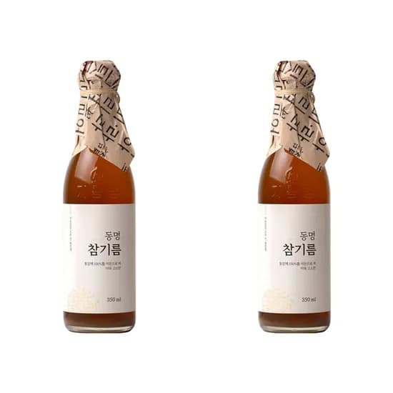 동명 통참깨 저온 압착 참기름 350ml 2개