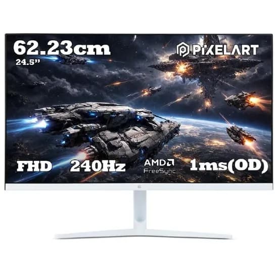 픽셀아트 X2524W Fast VA 게이밍 모니터 62.23cm 화이트 240Hz 1개