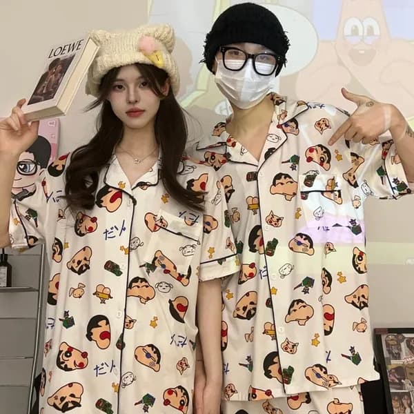 짱구 도트 잠옷 홈웨어 세트 남성 18,600원