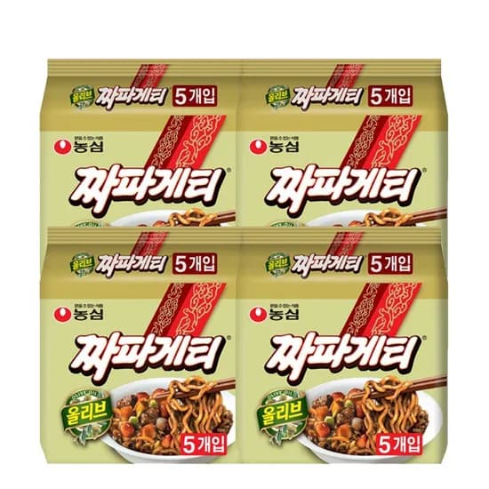 농심 올리브 짜파게티, 140g, 20개