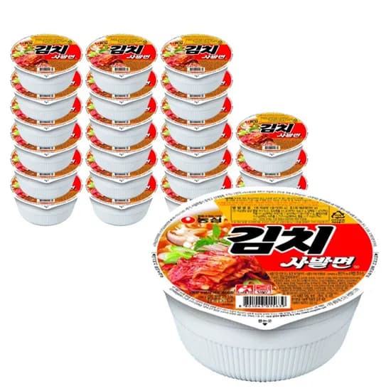 농심 김치사발면 86g 24개