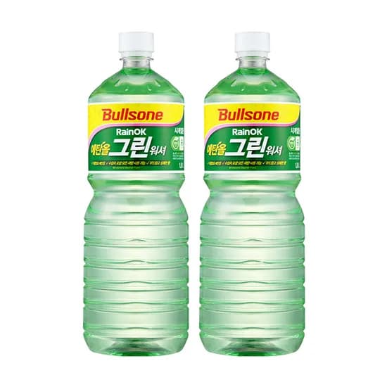 불스원 레인OK 에탄올 그린워셔 1.8L 2개