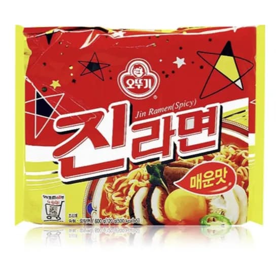 오뚜기 진라면 매운맛 120g 5개