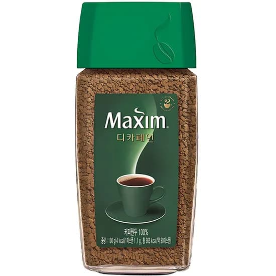 맥심 디카페인 병커피 100g 1병