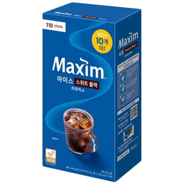 맥심 아이스 스위트블랙 커피믹스 5.9g 110개입