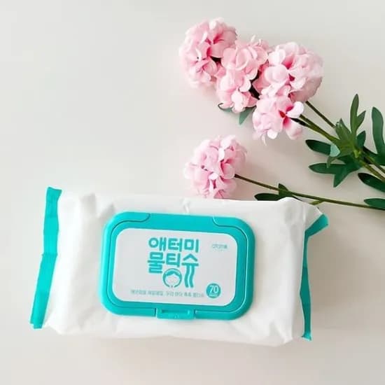 애터미 물티슈 캡형, 70매, 8개