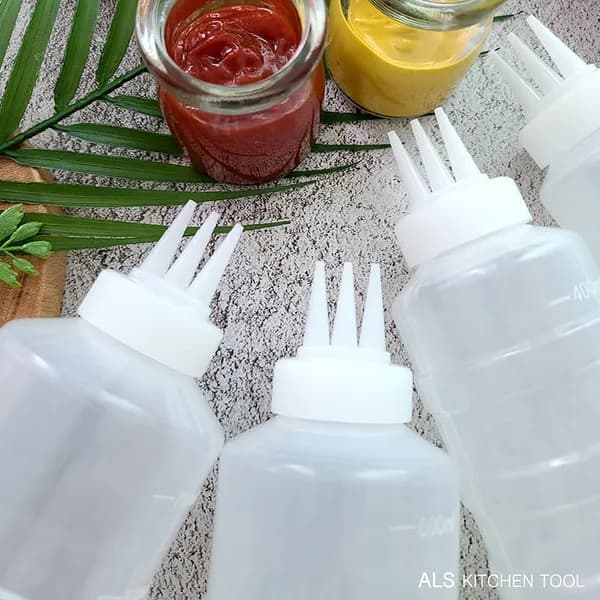 ALS 잘라쓰는 3구 푸드 소스병, 대