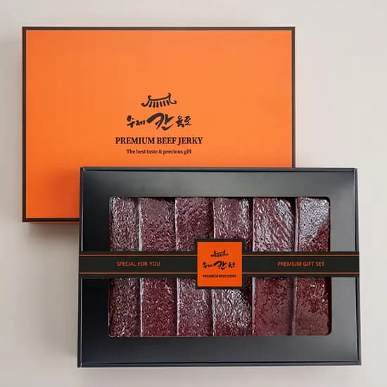 칸 촉촉통통 수제 쇠고기육포 선물세트 60g 6개입 1세트
