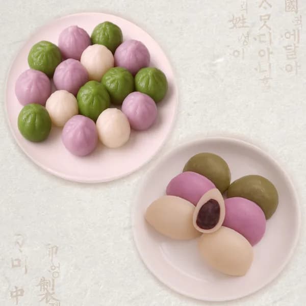 2색꿀떡 1kg + 2색바람떡 1kg, 2개