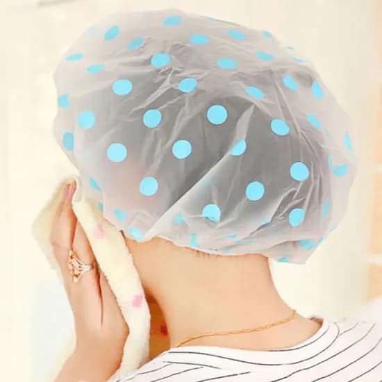방수 샤워캡, 블루, 1+1