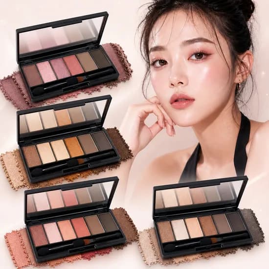 아이존키트 6색 아이섀도우 쉐도우, pinkish 브라운 + pinkish 브라운, 1+1 구성, 총 2개