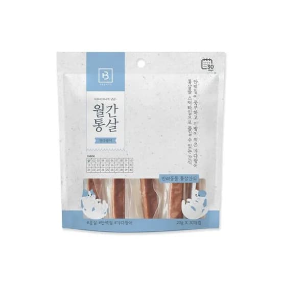 브리더랩 월간통살 가다랑어 스틱타입, 20g*30개입, 1개