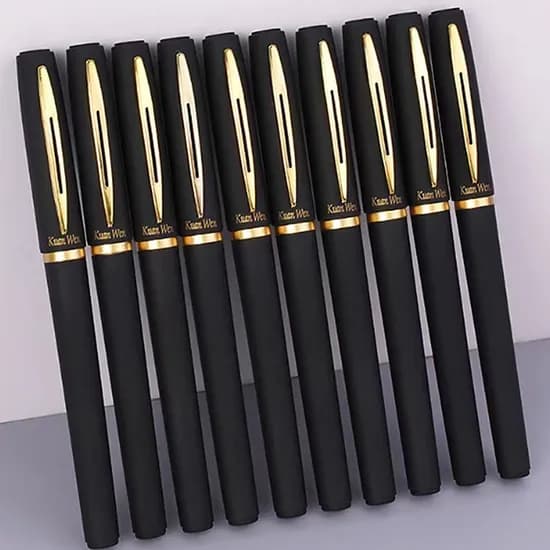 FOOI 부드러운 필기감 빅볼펜 세트, 블랙, 0.7mm 10개, 1mm 10개, 20개