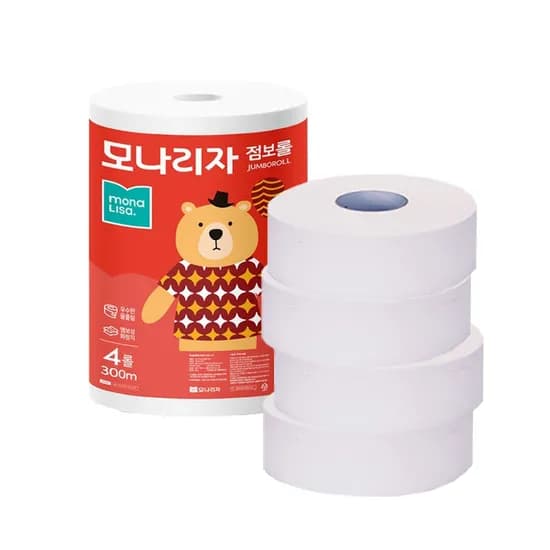 모나리자 점보롤 화장지 2겹 300m 4롤 1팩