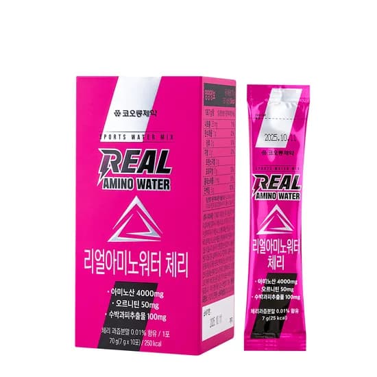 코오롱제약 리얼 아미노워터 체리 10포 1박스