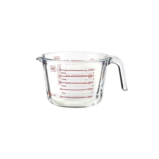 수퍼오븐글라스 멀티 계량컵 레드 250ml 1개