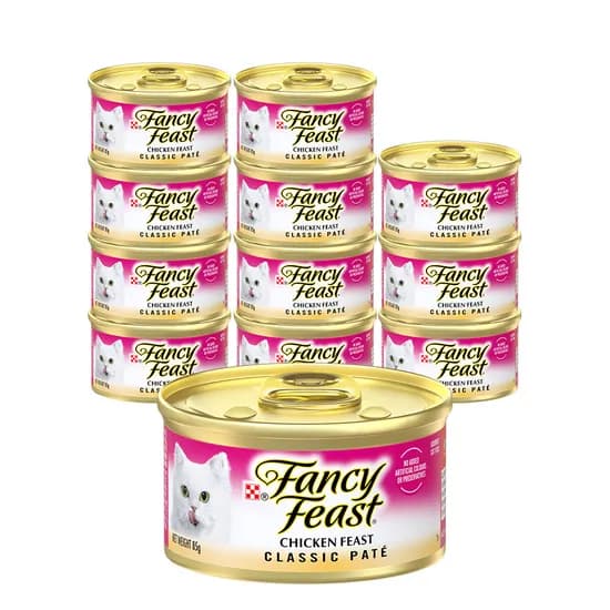 퓨리나 팬시피스트, 7세 이상 노령묘 치킨, 85g, 12개