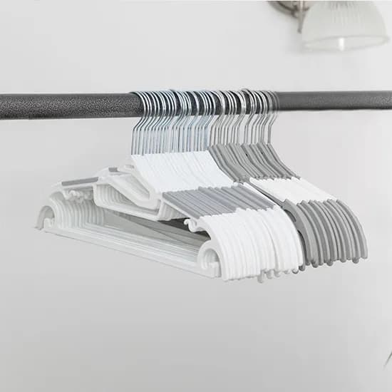 가쯔 멀티 회전고리 논슬립 옷걸이 그레이 30개