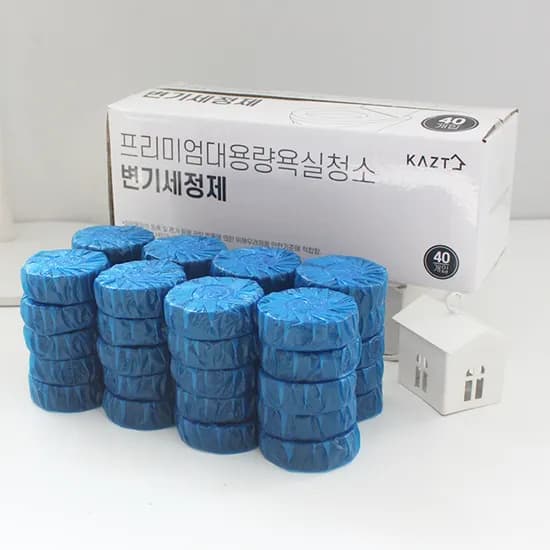가쯔 프리미엄 대용량 욕실청소 변기세정제, 50g, 40개, 1박스