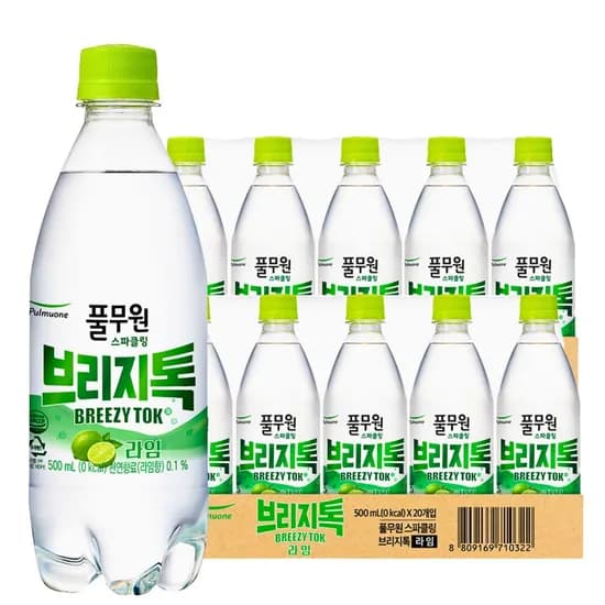 풀무원 브리지톡, 라임, 500ml, 20개