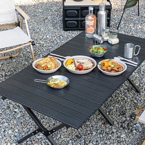 레비오사 벨리카 롤 테이블 LECR-120BK 114x60x42cm 1개