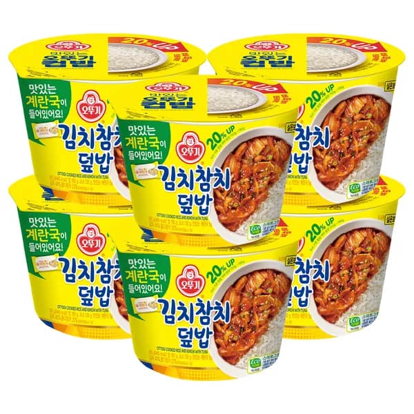 오뚜기 컵밥 김치참치 덮밥 315g 6개 20,900원