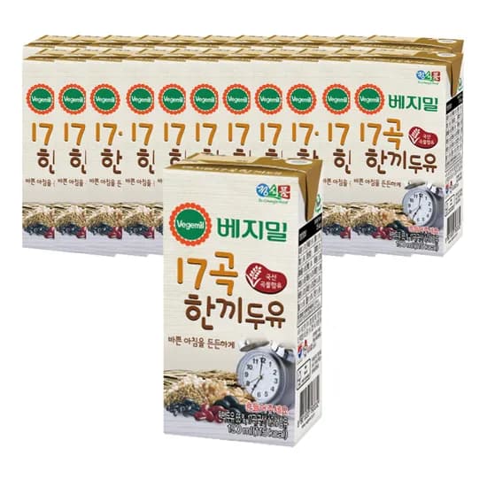 베지밀 17곡 한끼 두유 190ml 24개