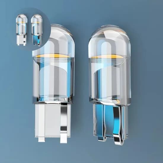 T10 LED 자동차 라이트 COB 번호판 램프 전구 W5W DC 12V 화이트 1개