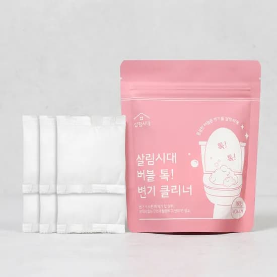 살림시대 버블 톡 변기 클리너 40g 4포 4개