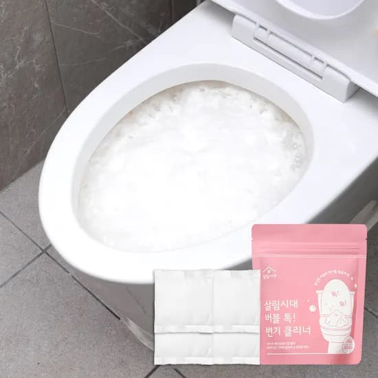 살림시대 버블 톡 변기 클리너 40g 4포 10개