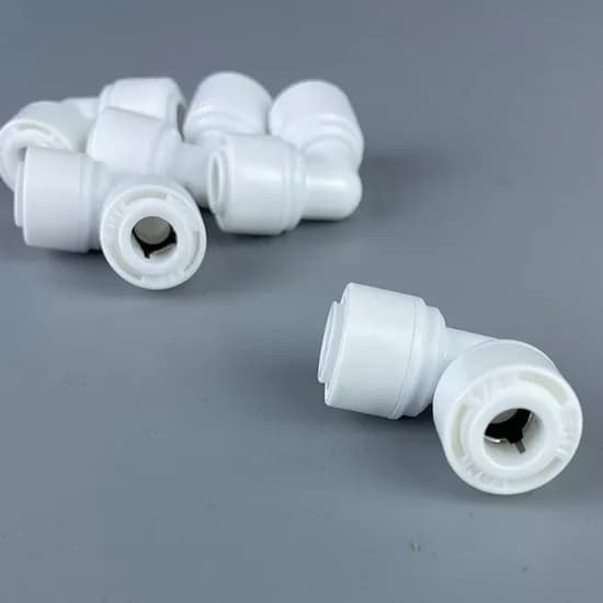 정수기부품 고효율 정수기필터연결부품 L피팅, 1/4인치, 10개