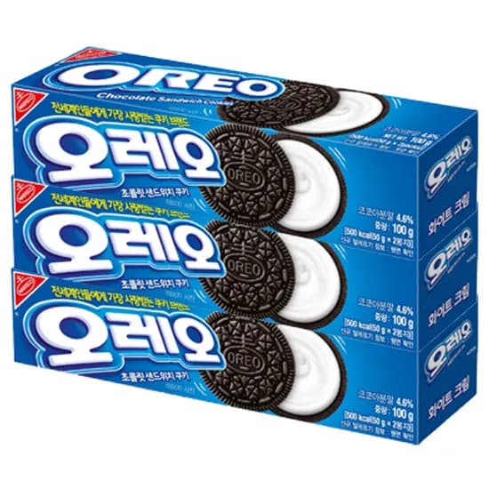 오레오 화이트 크림 100g 3개