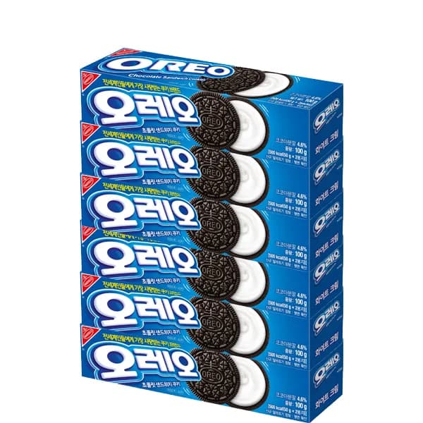 오레오 화이트 크림 100g 6개 8,500원